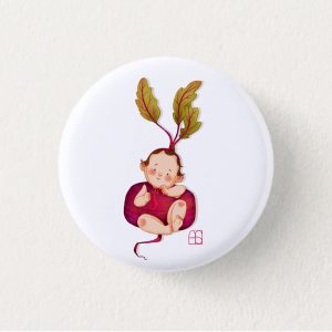 Magnet "Bébé betterave" 38mm