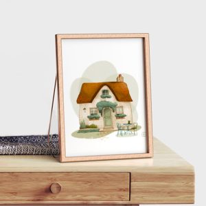 Tirage signé "Surrey Cottage"