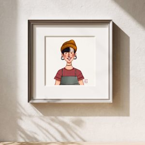 Tirage signé "Jill"