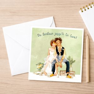 Carte de voeux mariage