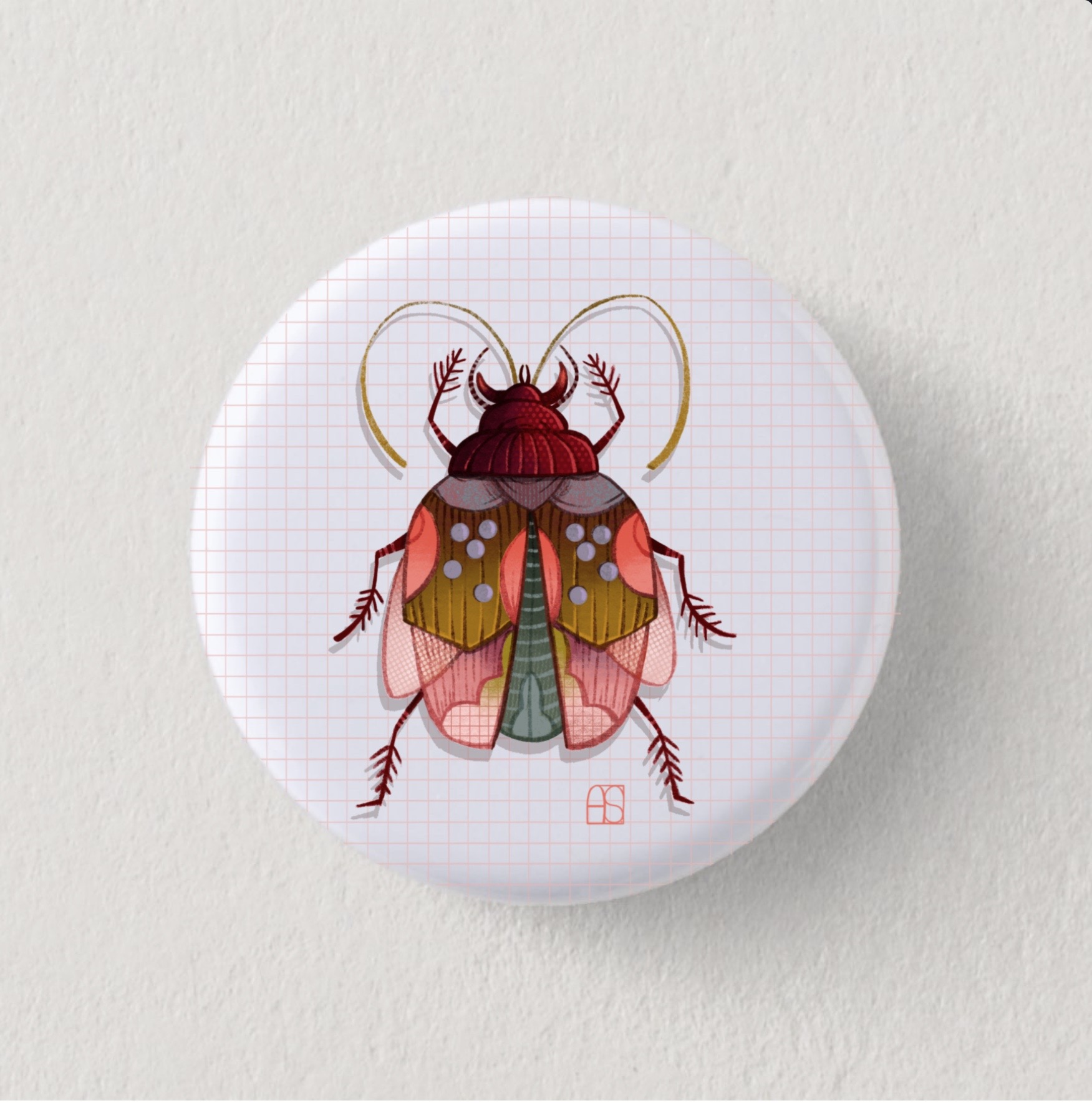 Badge "Carabeus versatilus" 38mm – Image 3