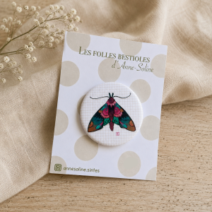Badge "Papillonus azur" 38mm