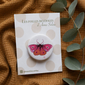 Badge "lepidoptera nocturnis" 38mm